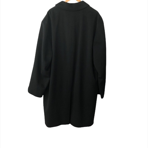 LORO PIANA BROOKS BROTHERS Long Overcoat Men's 48L Black 100% Wool Storm System - Picture 5 of 13